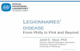 LEGIONNAIRES’ DISEASE From Philly to Flint and Beyond