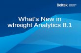What's New in Deltek wInsight Analytics 8.1?