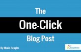 The One-Click Blog Post