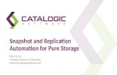 Snapshot and Replication Automation for Pure Storage