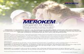 Merokem® i.v. (meropenem for injection) 500mg & 1g powder for solution for injection   taj pharma