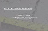 CCDC 2 Dispute Resolution