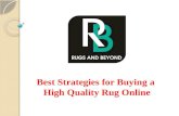 Best Strategies for Buying a High Quality Rug Online