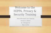 Welcome to the hippa, privacy and security