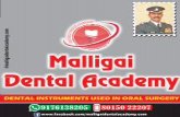 Oral & Maxilofacial Surgery instruments - 38 , Malligai Dental Academy