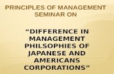 management philosophies difference between USA and japan