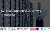 Top 5 Essential Certifications for 2015 - Syzygal
