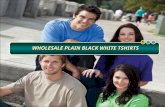 Why are plain black and while t shirts in demand among youths