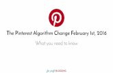 Pinterest algorithm change February 1, 2016: What You Need to Know