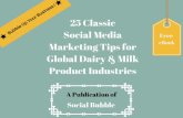 25 classic social media marketing tips for global dairy & milk product industries