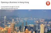 Opening a Business in Hong Kong