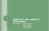 Semantics and semantic development
