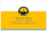 Taxis in Paris - Specialized Car Service Provider for Airport Transfer