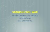 CAMBRIDGE AS HISTORY: SPANISH CIVIL WAR