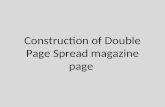 Construction of double page spread magazine page