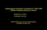 2003-11-24 Anthropogenic Emission Trend Drivers, 1850-1990 Global Visibility (Smoke??) Trends