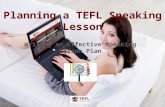 Planning a TEFL Speaking lesson
