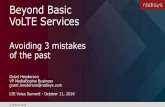 Beyond Basic VoLTE Services: Avoiding 3 Mistakes of the Past