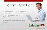 M.Tech Thesis Help