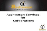 Aashwasan organizational offerings