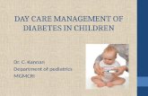 Day Care Management of diabetes in Children
