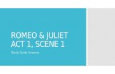 Romeo & Juliet Act 1 Scene 1