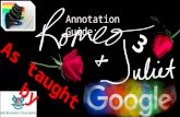 Annotation Guide 3: Romeo and Juliet - As taught by Google Image Search - William Shakespeare