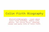 Colin Firth Biography | Biography of Colin Firth