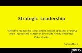 Strategic  leadership SPL reference with HARVARD BUSINESS REVIEW