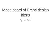 Mood board of brand design ideas