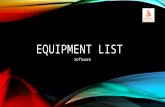 Equipment List: Software