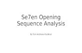 Se7en opening sequence analysis