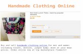 Handmade clothing online
