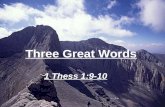 Jan 17 Am Three Great Words