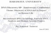 Recombinant DNA Technology, Forensic DNA Analysis and Human Genome Project