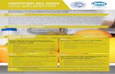 Certified ISO 22000 Lead Implementer - Two Page Brochure
