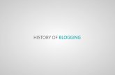 History Of Blogging Since 1994