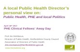 A director's take on Public Health, Public Health England and local Politics