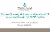Remote Sensing Methods for operational ET determinations in the NENA region, Christopher Neale