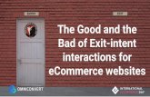 The good and the bad about exit-intent interactions for eCommerce websites #ecommday