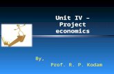 Unit no.04 project economics
