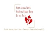 Open Access Funds: Getting a Bigger Bang for Our Bucks