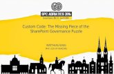 Custom Code-The Missing Piece of the SharePoint Governance Puzzle