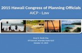 2015 Hawaii Congress of Planning Officials -- AICP Law