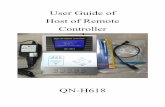 User manual of qn-h618 host car key remote controller