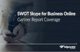 SWOT Skype for Business Online Gartner Report Coverage