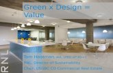 Green x Design = Value