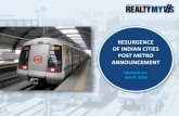 Resurgence of a city post metro rail 10062016