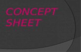 Concept sheet on garment showroom