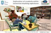Exploration of creativity within immersive teaching experience